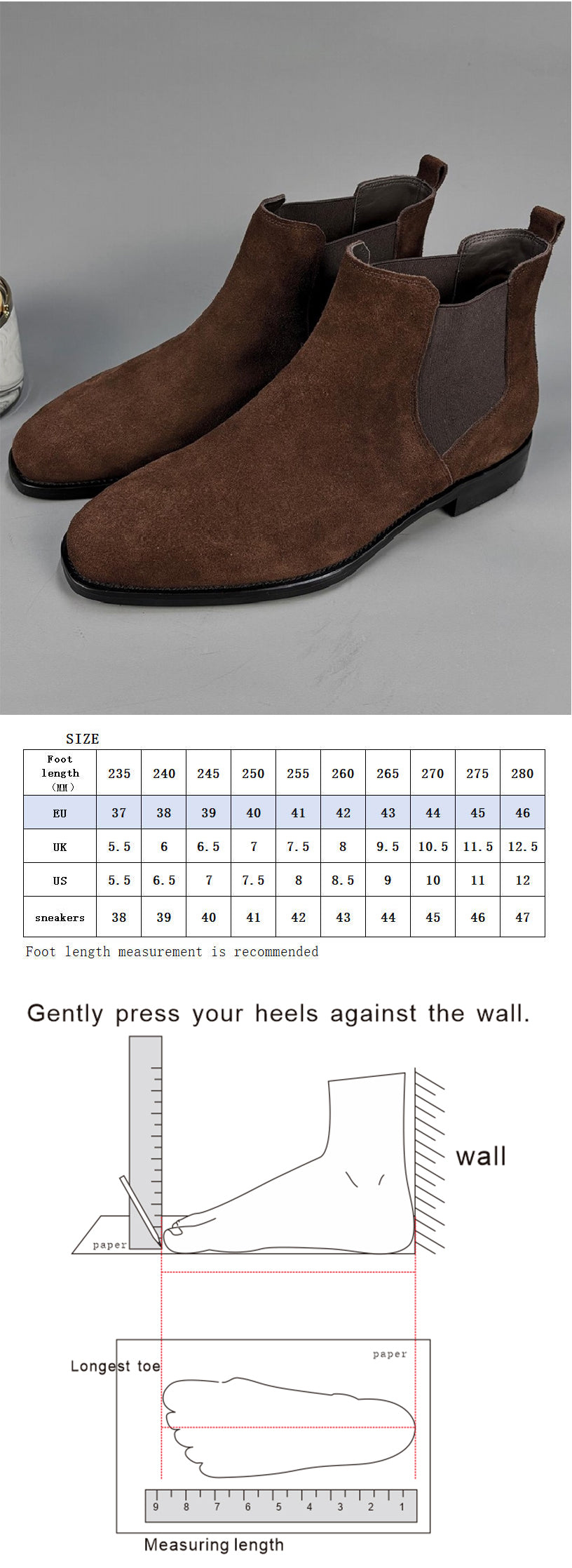 Brown Suede Chelsea Boot