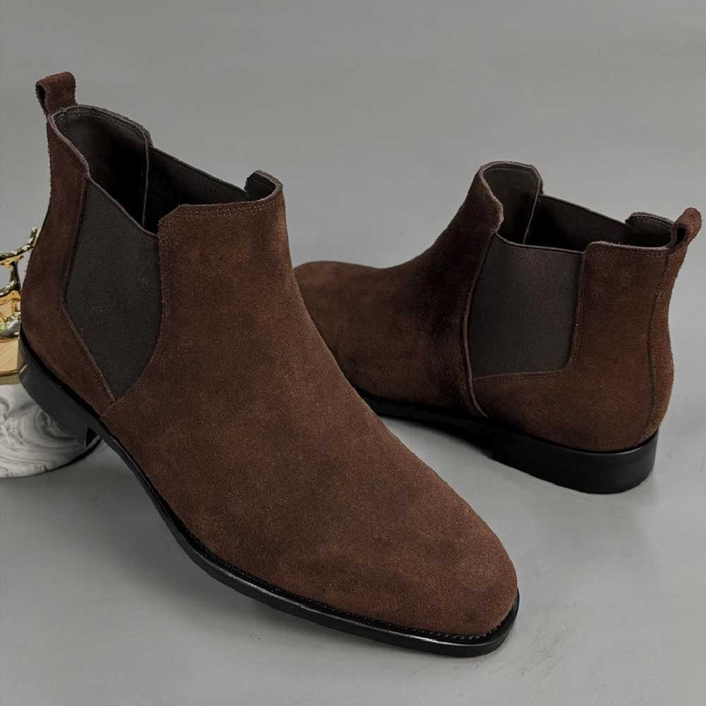 Brown Suede Chelsea Boot