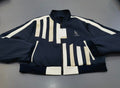Women's Blue Half Striped Jogging Suit