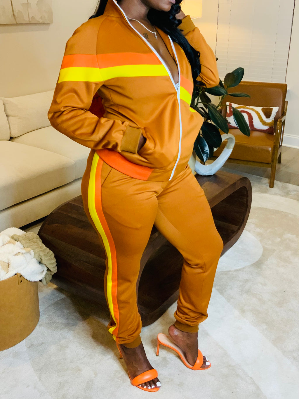 Women's Rust Jogging Suit