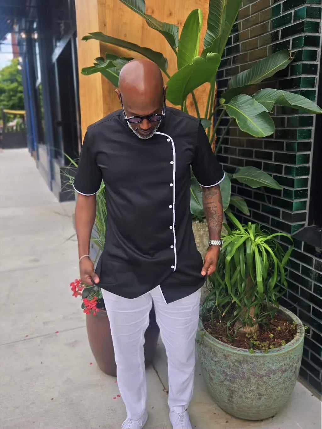 LS Signature Asymmetrical Placket Shirt